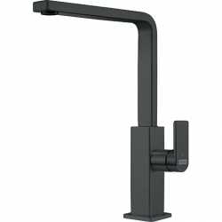 FRANKE MYTHOS SINGLE LEVER SINK MIXER TAP BLACK STEEL