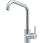FRANKE KUBUS SINGLE LEVER SINK MIXER TAP BRUSHED STAINLESS STEEL