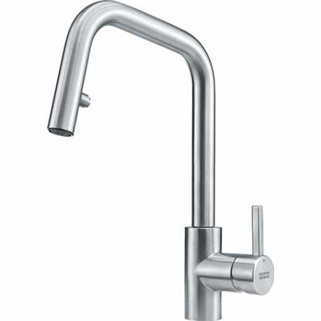 FRANKE KUBUS DOCCIA SINGLE LEVER SINK MIXER TAP BRUSHED STAINLESS STEEL