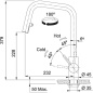 FRANKE KUBUS DOCCIA GRIFO MONOCOMANDO PARA FREGADERO EXTRAÍBLE ACERO INOXIDABLE SATINADO