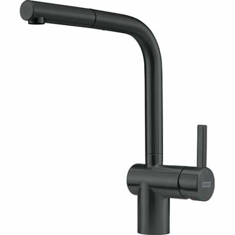 FRANKE ATLAS NEO DOCCIA MISCELATORE CON DOCCETTA ESTRAIBILE INOX NERO