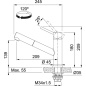 FRANKE ORBIT DOCCIA MISCELATORE CON DOCCETTA ESTRAIBILE INOX SATINATO