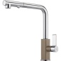 FRANKE MARIS DOCCIA SINGLE LEVER SINK MIXER TAP CHROME AND OYSTER