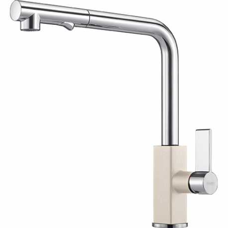 FRANKE MARIS DOCCIA EINHAND SPÜLTISCHMISCHER CHROM UND SAHARA