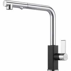 FRANKE MARIS GRIFO MONOCOMANDO PARA FREGADERO CROMO Y NEGRO