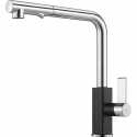 FRANKE MARIS GRIFO MONOCOMANDO PARA FREGADERO CROMO Y NEGRO