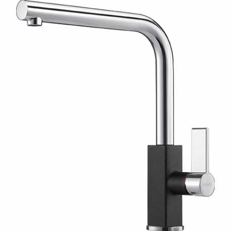 FRANKE MARIS GRIFO MONOCOMANDO PARA FREGADERO CROMO Y NEGRO