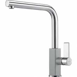 FRANKE MARIS SINGLE LEVER SINK MIXER TAP CHROME AND STONE GREY