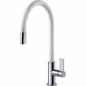 FRANKE AMBIENT SINGLE LEVER SINK MIXER TAP CHROME AND WHITE