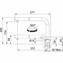 FRANKE ACTIVE WINDOW UNTERFENSTER EINHAND SPÜLTISCHMISCHER CHROM