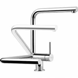 FRANKE NEPTUNE STYLE WINDOW GRIFO BAJO VENTANA MONOCOMANDO PARA FREGADERO CAÑO ALTO CROMADO