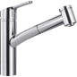 FRANKE SMART DOCCIA SINGLE LEVER SINK MIXER TAP WITH PULL OUT SPRAY CHROME
