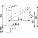 FRANKE SMART DOCCIA GRIFO MONOCOMANDO PARA FREGADERO CROMO