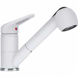 FRANKE NOVARA PLUS DOCCIA EINHAND SPÜLTISCHMISCHER WEIß