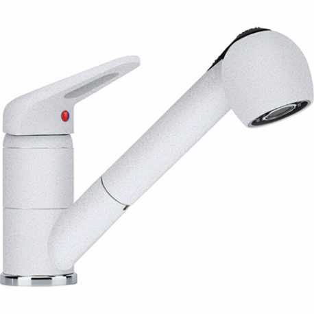 FRANKE NOVARA PLUS DOCCIA EINHAND SPÜLTISCHMISCHER WEIß