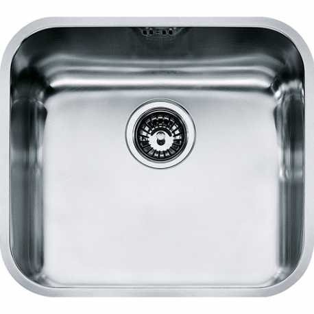 FRANKE GAX 110-45 UNDERMOUNTED KITCHEN SINK SINGLE BOWL BRUSHED STAINLESS STEEL 45 CM