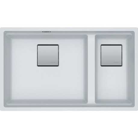 FRANKE KUBUS 2 KNG 120 LAVELLO SOTTOTOP 2 VASCHE FRAGRANITE