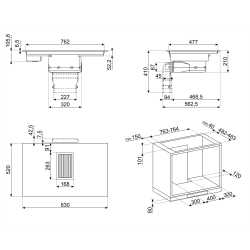 PIANO COTTURA A INDUZIONE SMEG HOBD682R