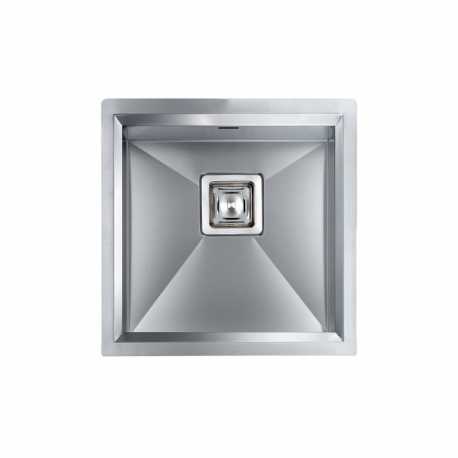 CM GLAMOUR 45x45 ÉVIER 1 CUVE ACIER INOXYDABLE BROSSÉ