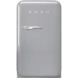 SMEG FAB5RSV3 RÉFRIGÉRATEUR POSE LIBRE GRIS MÉTAL ESTHÉTIQUE ANNÉES '50
