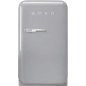 SMEG FAB5RSV3 RÉFRIGÉRATEUR POSE LIBRE GRIS MÉTAL ESTHÉTIQUE ANNÉES '50