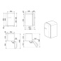 SMEG FAB10RPK2 RETRO MINIBAR STAND-KÜHLSCHRANK PINK STYL DER 50° JAHRE