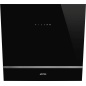 CAMPANA A PARED NEGRO SMEG KV26N 60 CM