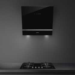 CAMPANA A PARED NEGRO SMEG KV26N 60 CM