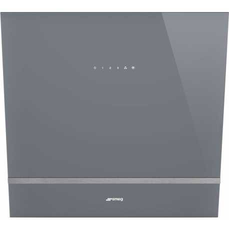 SMEG KV26B HOTTE MURALE INCLINÉE SILVER 60 CM