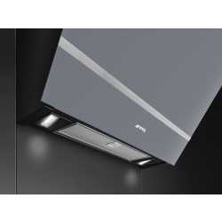 SMEG KV26B DEKOR -WANDHAUBE SILBERGLAS 60 CM