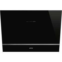 SMEG KV28N DEKOR-WANDHAUBE SCHWARZGLAS 80 CM