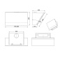 SMEG KV28B CAPPA ASPIRANTE MURALE 90 CM