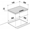ENCIMERA DE COCCIÓN SCHOCK SILVER PC75AV ACERO INOX 75 CM
