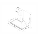 SMEG WALL MOUNTED CHIMNEY HOOD KTR110XE  STAINLESS STEEL AESTHETIC VICTORIA 110 CM