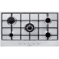 SCHOCK GAS HOB SILVER PC90AV STAINLESS STEEL 90 CM