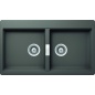 LAVELLO SCHOCK HORIZONT N200  - 2 VASCHE CRISTADUR SILVERSTONE