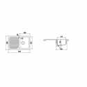 SCHOCK KITCHEN SINK LITHOS D100S - 1 BOWL CRISTALITE ALUMINA