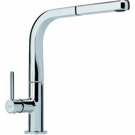 FRANKE ATLAS MISCELATORE MONOCOMANDO CON DOCCETTA ESTRAIBILE ACCIAIO INOX SPAZZOLATO