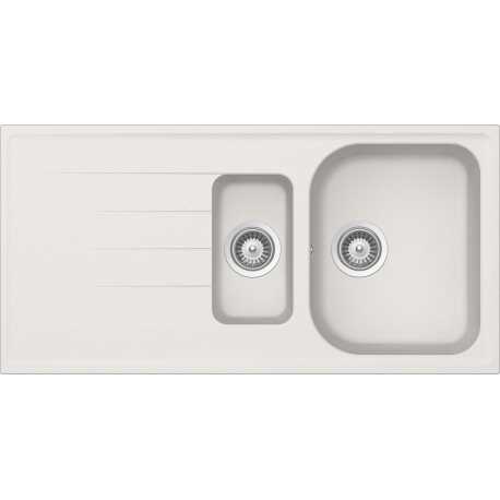 SCHOCK KITCHEN SINK LITHOS D150 A - 1.5 BOWL CRISTALITE ALUMINA