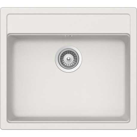 SCHOCK NEMO N100 KITCHEN SINK SINGLE BOWL CRISTALITE ALUMINA