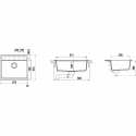 SCHOCK NEMO N100 KITCHEN SINK SINGLE BOWL CRISTALITE ALUMINA
