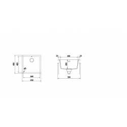 FREGADERO SCHOCK BROOKLYN N100 ALUMINA