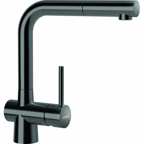 SCHOCK LAIOS EINHAND SPÜLTISCHMISCHER MIT VERSTELLBARER BRAUSE EDELSTAHL GUNMETAL