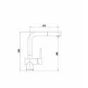 SCHOCK LAIOS SINGLE LEVER SINK MIXER TAP WITH PULL OUT SPRAY STAINLESS STEEL ROSE GOLD