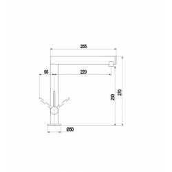 SCHOCK AQUAMILL MISCELATORE MONOCOMANDO CROMATO