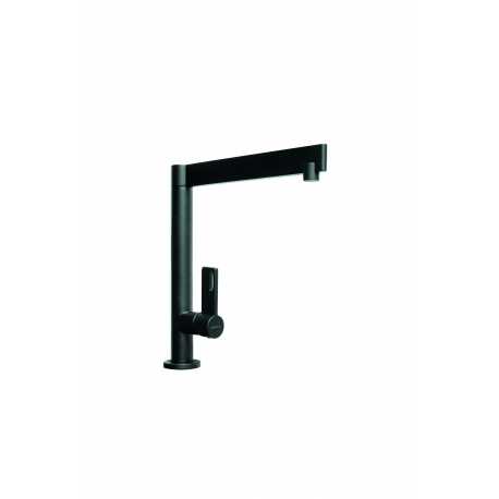 SCHOCK AQUAMILL GRIFO MONOCOMANDO PARA FREGADERO CAÑO HORIZONTAL NEGRO