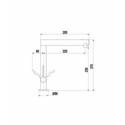 SCHOCK AQUAMILL SINGLE LEVER SINK MIXER TAP BLACK