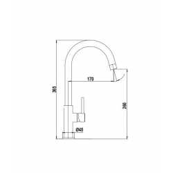 SCHOCK AQUADROP SINGLE LEVER KITCHEN SINK MIXER TAP PURE WHITE