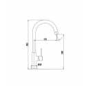 SCHOCK AQUADROP SINGLE LEVER KITCHEN SINK MIXER TAP PURE WHITE