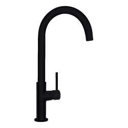 SCHOCK AQUADROP SINGLE LEVER KITCHEN SINK MIXER TAP PURE BLACK